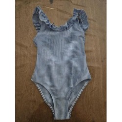 Maillot de bain rayé 5-6A...