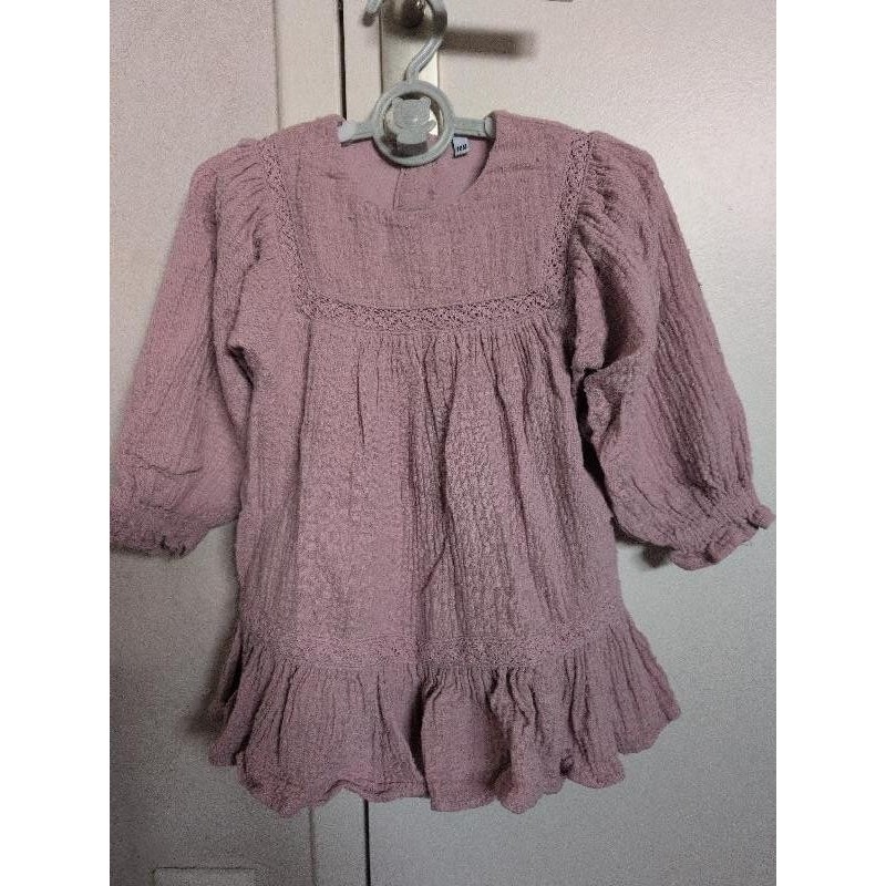 Robe Ml rose 100% coton TAILLE 18 mois