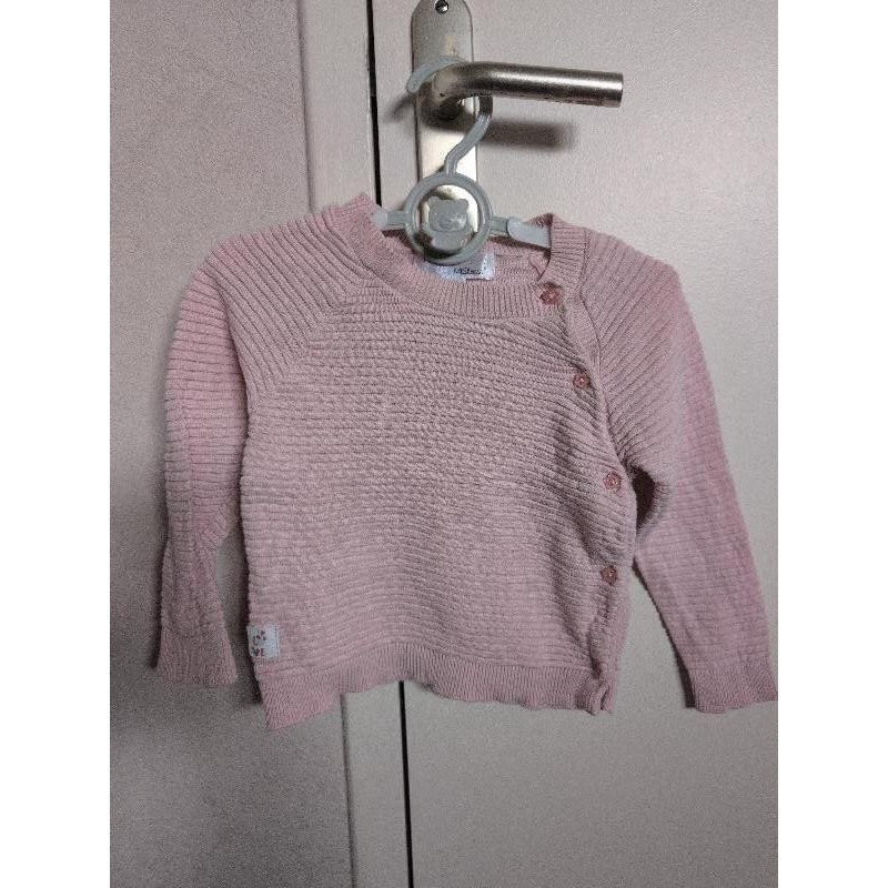 Pull rose mes petits cailloux  TAILLE 18mois