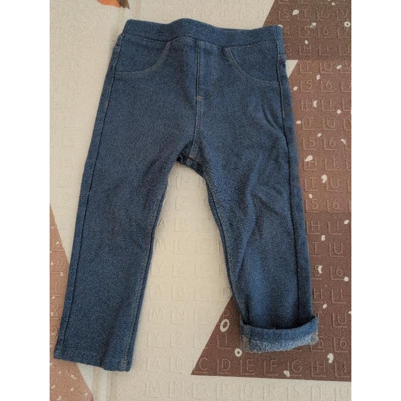 Pantalon doublé LH bleu  TAILLE 18mois
