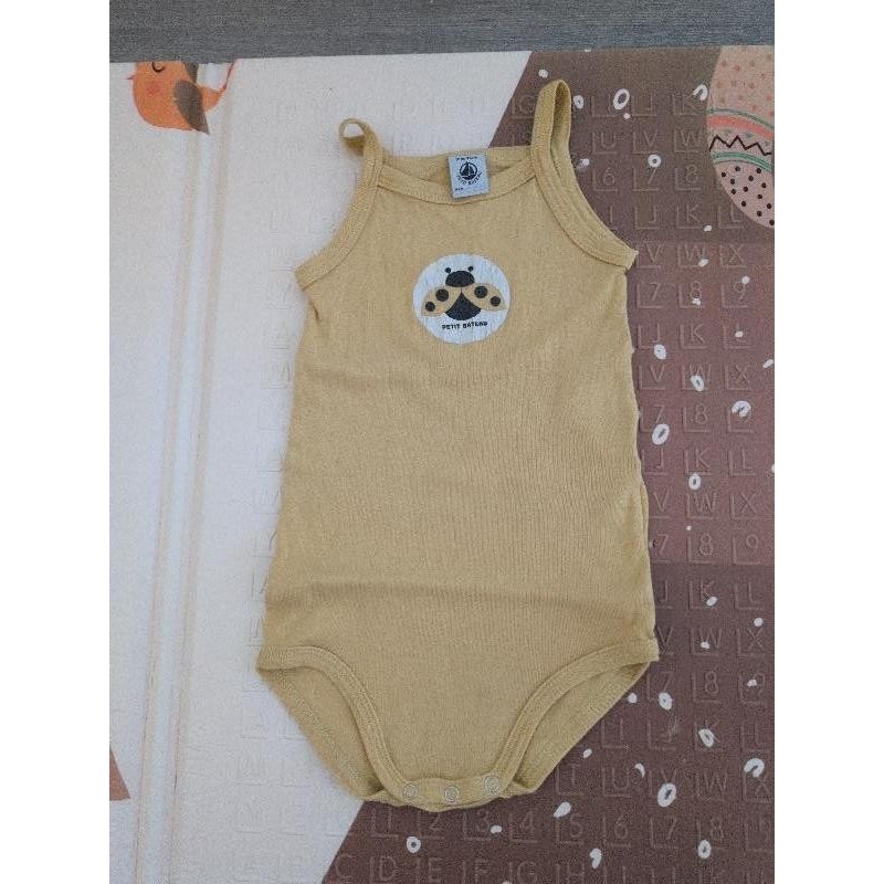 Body bretelles PB jaune TAILLE 18mois