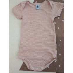 Body Mc PB rayé rose TAILLE...
