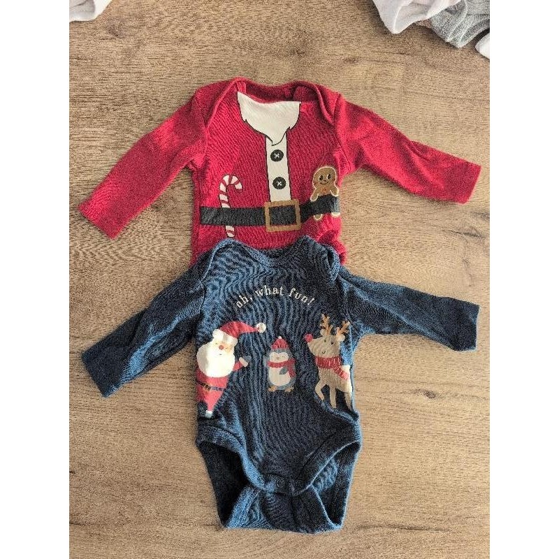 Lot 2 bodies noël TAILLE 1M