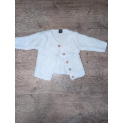 Gilet laine blanc TAILLE 3 M
