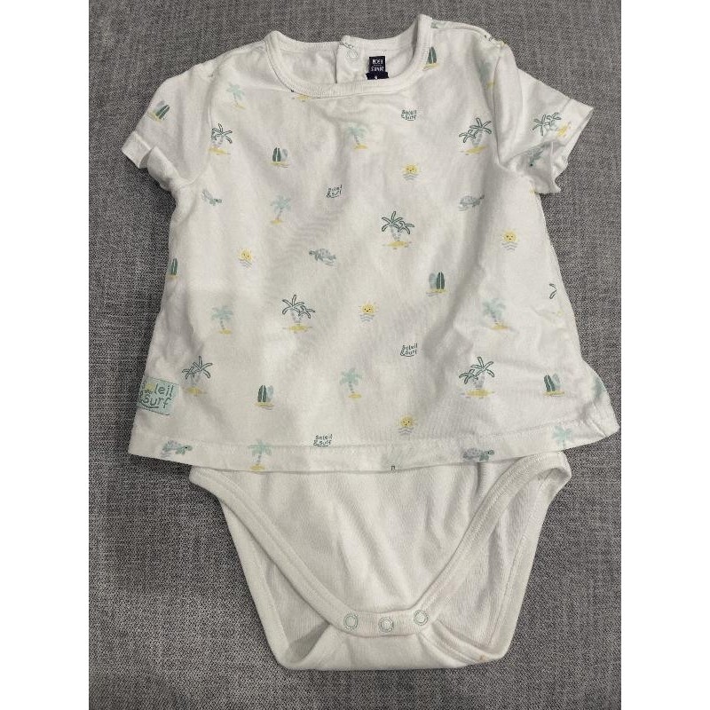 Body/t-shirt palmiers Sgent M TAILLE 24 mois