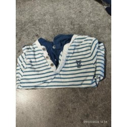 T shirt ml obaibi rayé bleu...