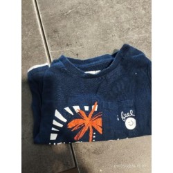 T shirt gemo palmier bleu...