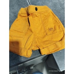 Short jaune tap TAILLE 6 mois