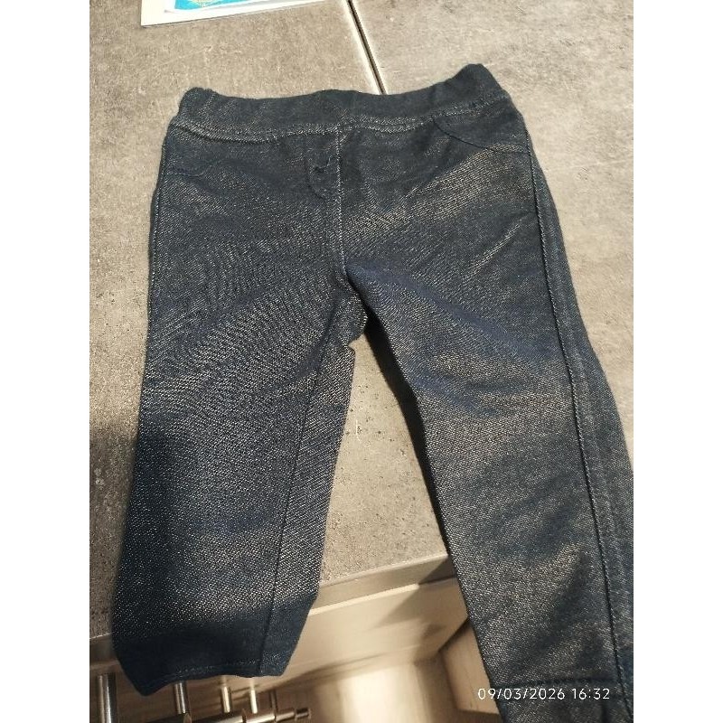 Pantalon legging jean's bleu tap TAILLE 6 mois