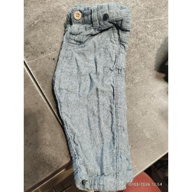 Pantalon bleu clair kiabi TAILLE 9 mois