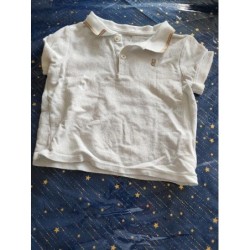 Polo blanc/beige obaïbi...