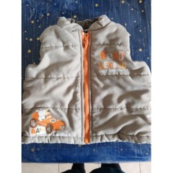 Doudoune sans manche beige...