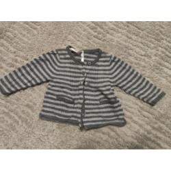 Gilet gris rayé cadet...