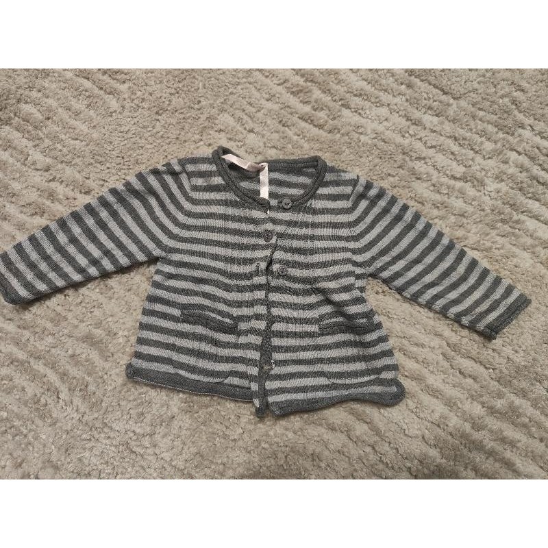 Gilet gris rayé cadet Rousselle  TAILLE 6