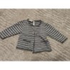 Gilet gris rayé cadet Rousselle  TAILLE 6