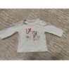 Tee shirt manches longues blanc very coquette gemo TAILLE 6