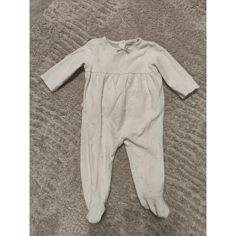 Pyjama grenouillère tape à l'oeil blanc TAILLE 6