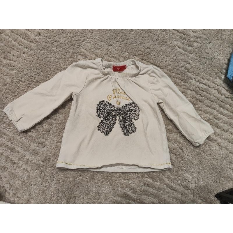Tee shirt manches longues tissaia miss princess TAILLE 12 
