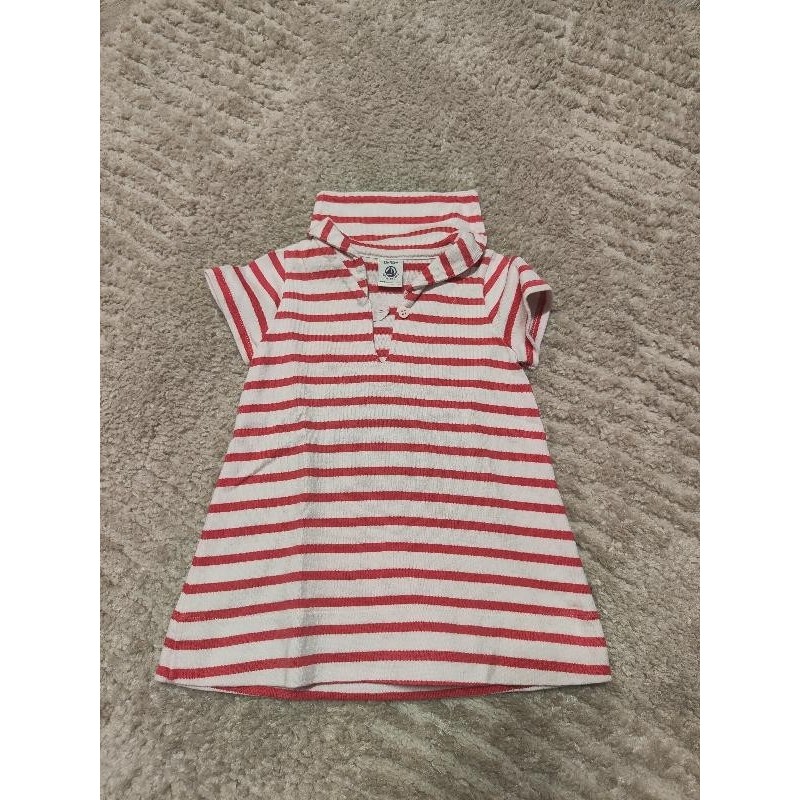 Robe petit bateau rose rayé  TAILLE 12 