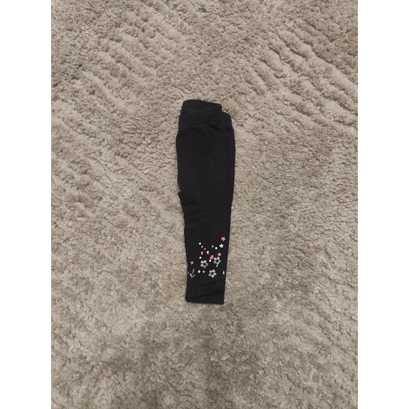 Legging gris avec fleurs  TAILLE 3