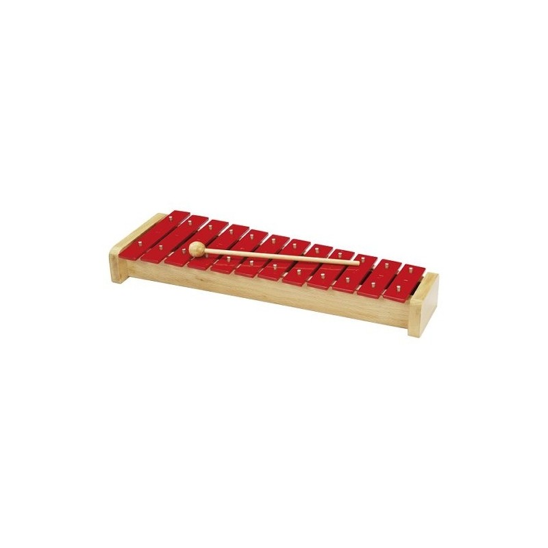Xylophone rouge 12 notes - dès 3 ans DIMENSIONS Longueur : 38.5 cm