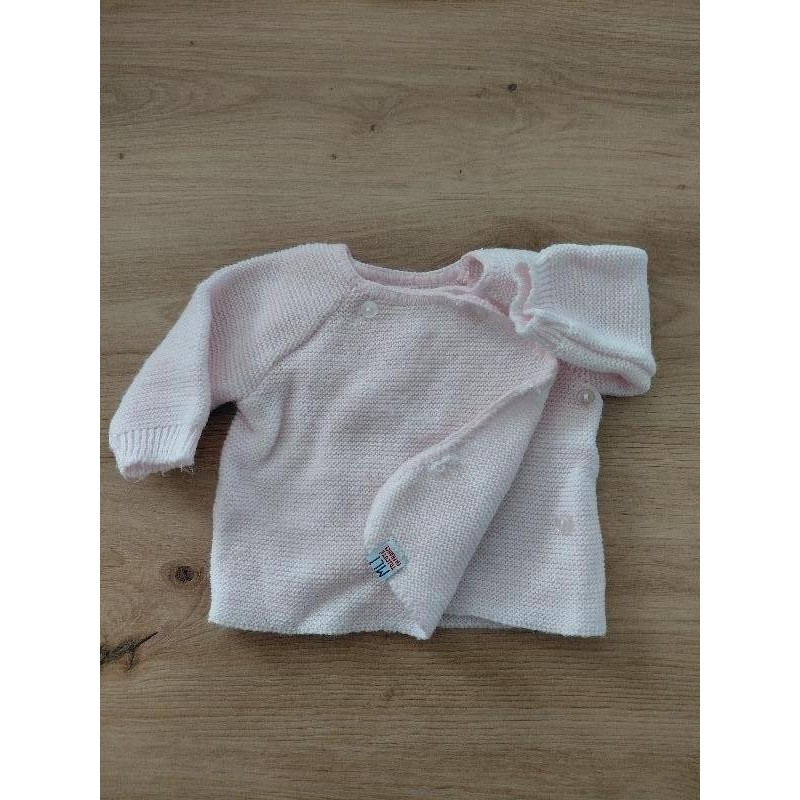 Gilet rose 3 mois  TAILLE 3 mois 