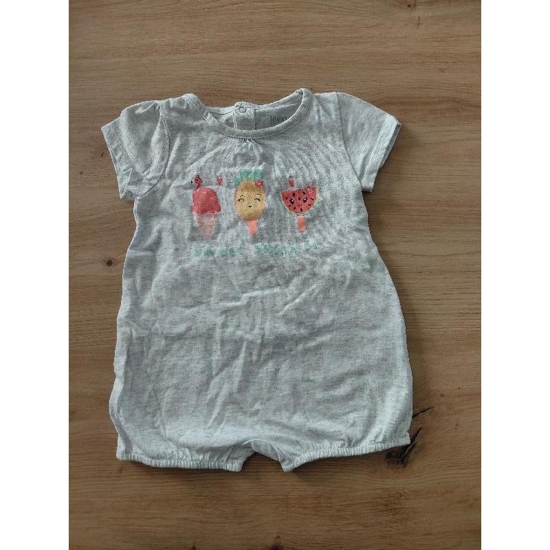 Combishort gris 12 mois TAILLE 12mois 