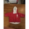 Manteau rouge fourré  TAILLE 6 mois