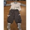 Ensemble tee-shirt manches longues +pantalon+ chaussettes TAILLE 6 mois