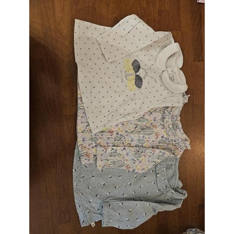Lot 3 tee-shirt manches longues  TAILLE 6 mois