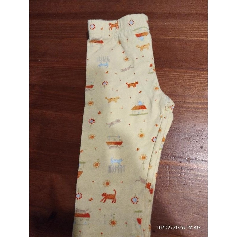 Legging jaune chat TAILLE 6m
