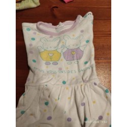 Tunique manche courte lapin...