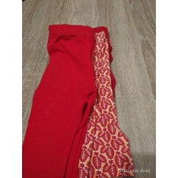 Lot de 3 leggings rouge...