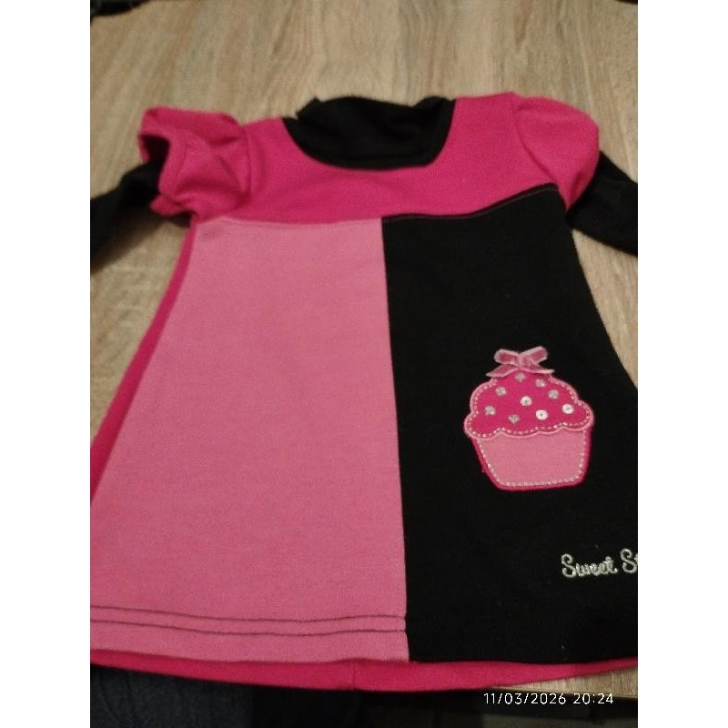 Robe ml sweet story noir rose et rouge TAILLE 3 m