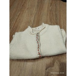 Gilet beige gdb fleur...