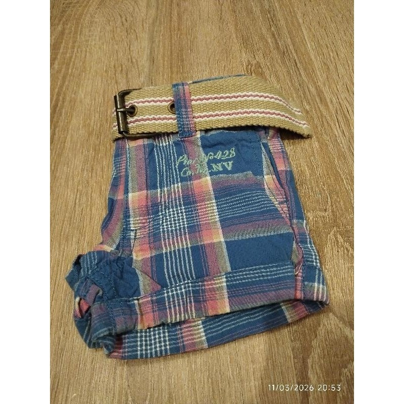 Short a carreaux bleu rose TAILLE 3 m