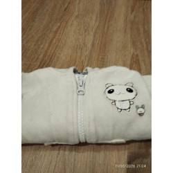 Gilet velour blanc collin...