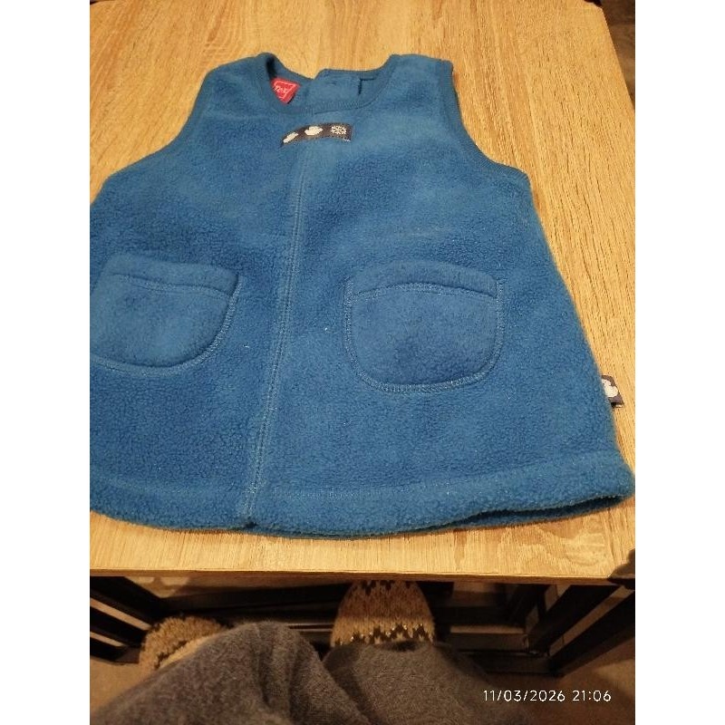 Gilet bleu électrique polaire SS mch TAILLE 3 m