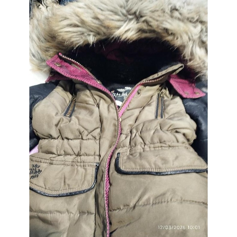 Manteau ikks kaki noir  TAILLE 4a