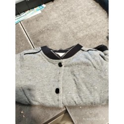 Veste gris noir int rose...