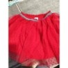 Jupe rouge pois petit bateau  TAILLE 4a