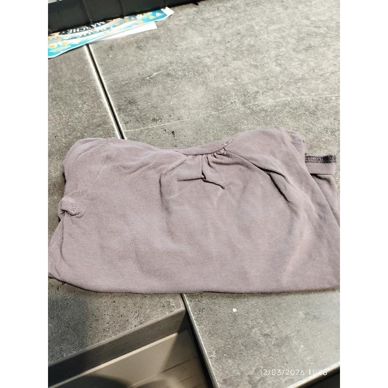 T shirt ml col roulé violet  TAILLE 4a