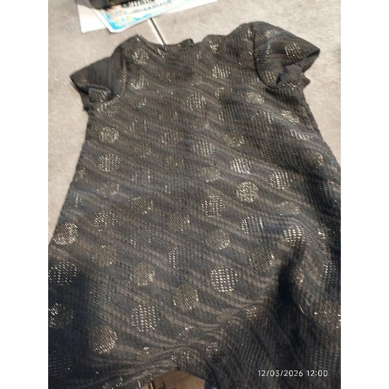 Robe 3a orchestra mc noir pois paillettes  TAILLE 3a