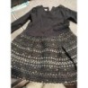 Robe Lili gaufrette noir bas paillettes  TAILLE 2a