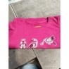 T shirt mc grue fuschia coton bio TAILLE 2a