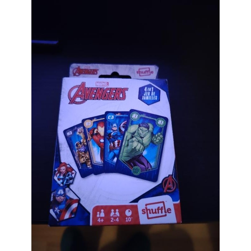 Jeu de cartes Avengers 4 en1 jeu de familles 