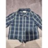 Chemise tape à l'oeil bleu et vert TAILLE 9 mois 