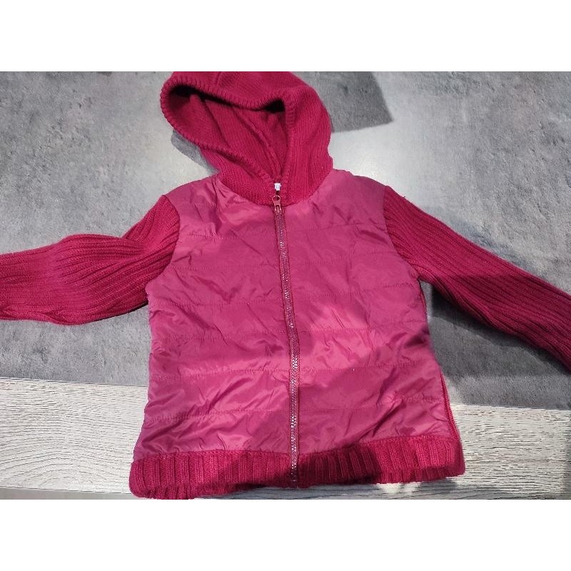 Veste laine rouge  TAILLE 18 mois