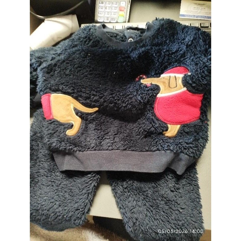 Pyjamas 2 pièces lupilu 12 mois bleu