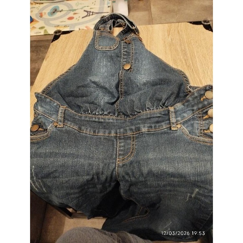 Salopette mater kiabi bleu stretch jean's TAILLE 36